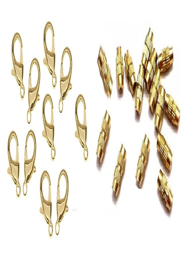 BestUBuy Gear Wire Tiger Tail, Copper Wire, Elastic Wire Clear, End Clasps (Barrel Lobster) with Tools(Cutting Bending) for Jewellery Making - Image 2